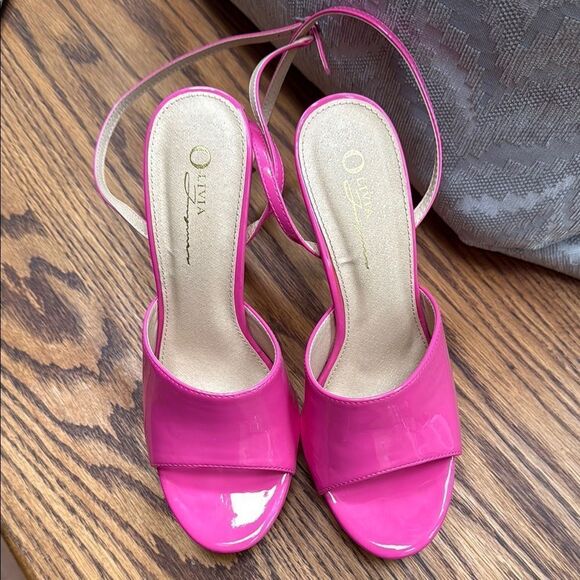 Olivia Ingrams Pink Platform Stiletto Heels.  Size 8.5 - Picture 2 of 6